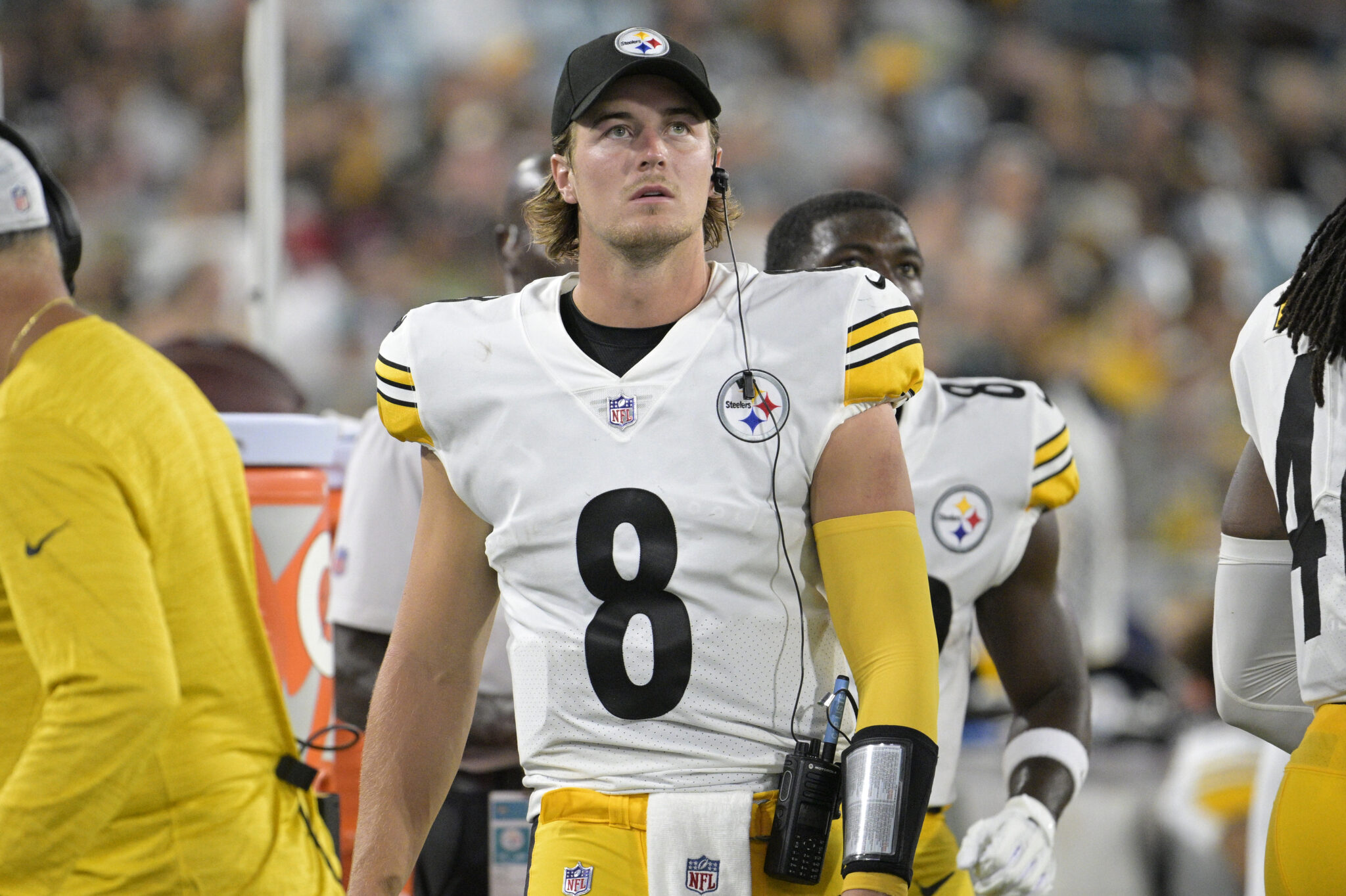 The Pittsburgh Steelers acquire a free agent quarterback from the